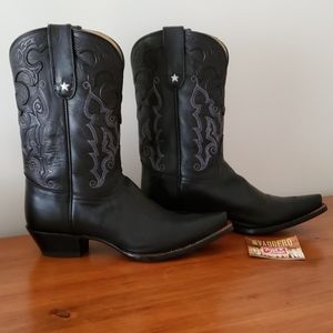 Tony Lama black Throughbred boots sz 9.5